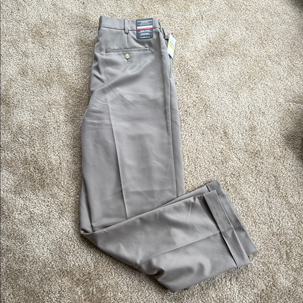 Men's Beige Dress Pants 34x32